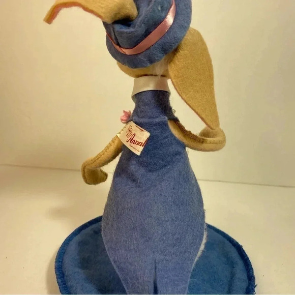 Annalee 1988 Boy Mobilitee Bunny On Stand Poseable Dapper Happy Easter Parade 8” - Picture 7 of 14